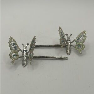 Silver Butterfly‎ Hair Pins